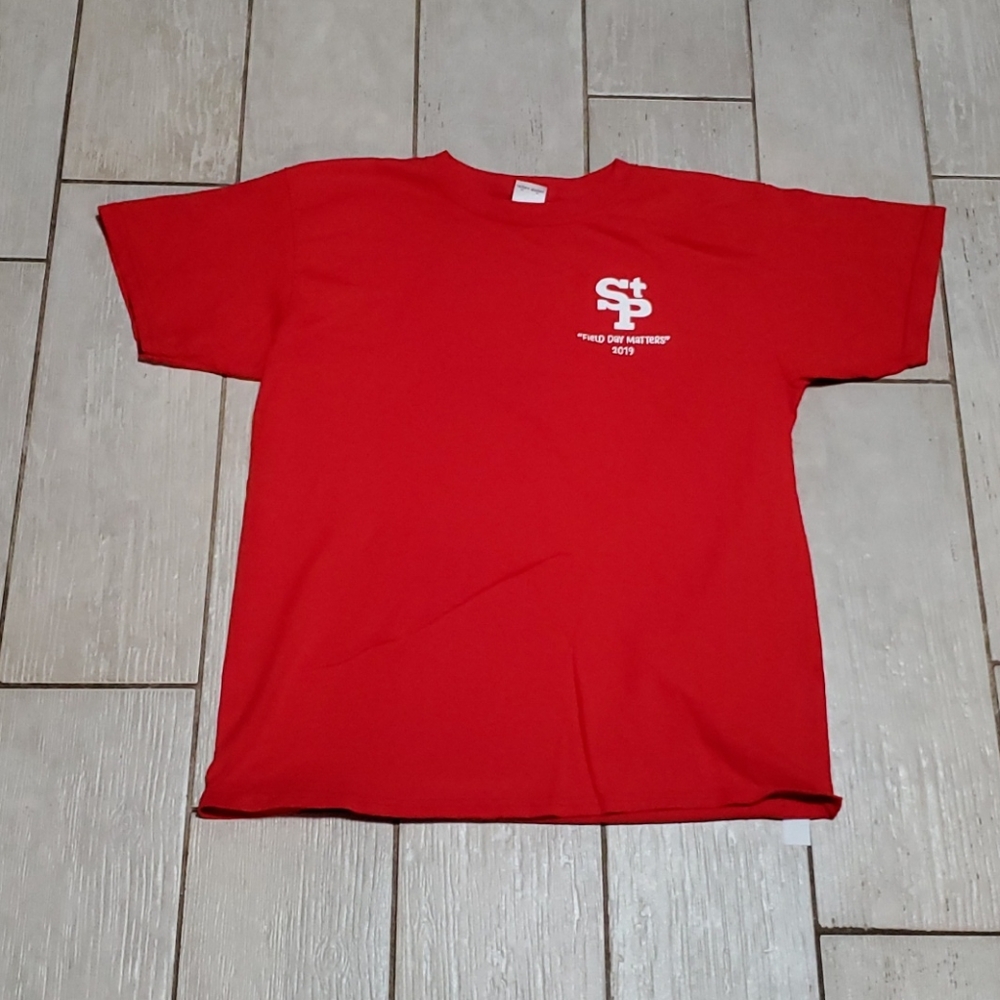 Gildan Heavy Cotton Boys Large Red T-shirt